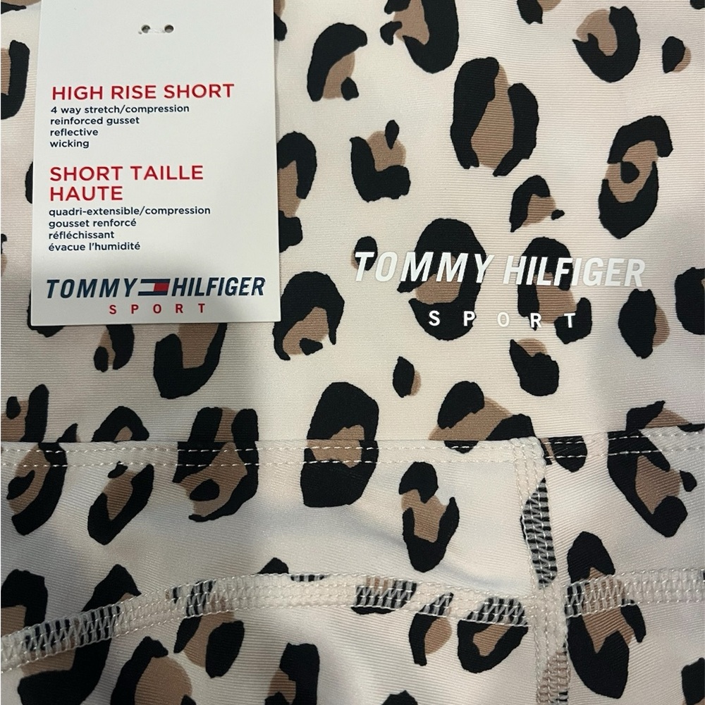 NWT Tommy Hilfiger Athletic Shorts leopard/cheetah print - Picture 3 of 4